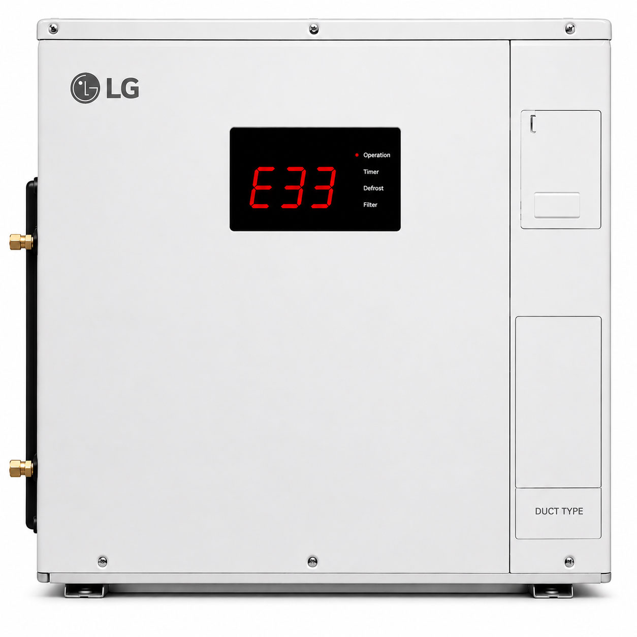 ارور E33 داکت اسپلیت ال جی