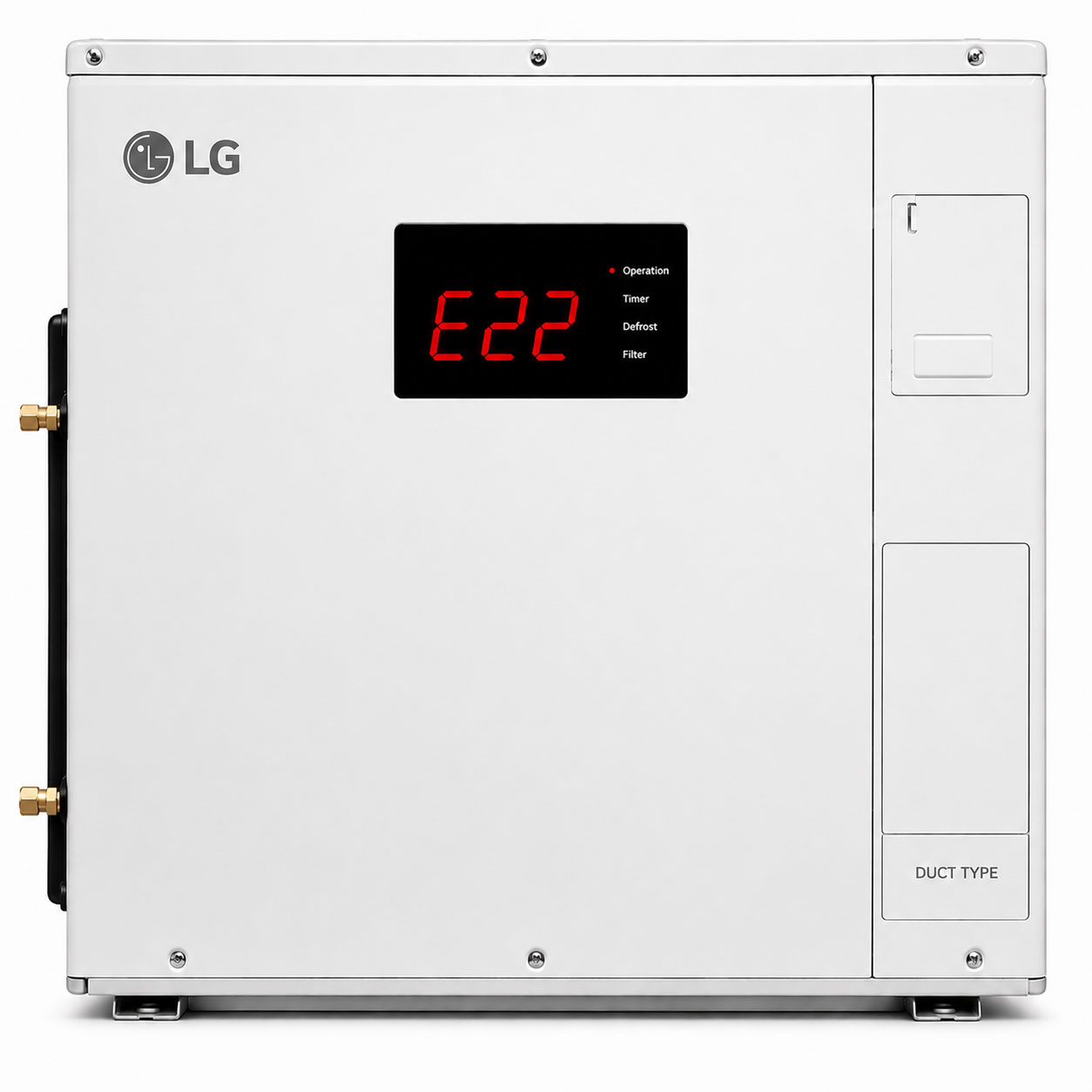 ارور E22 داکت اسپلیت ال جی